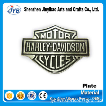 Trustable label supplier custom nice fashion jean metal logo label for clothing